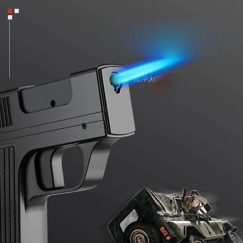 Professional Metal Turbo Lighter Set - 10 Windproof Gas Welding - Primepicks